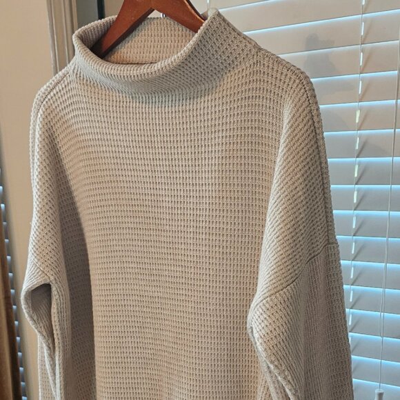 ❤️Eileen Fisher Peruvian Organic Cotton Blend Funnel Neck Top Size XL - Picture 1 of 6